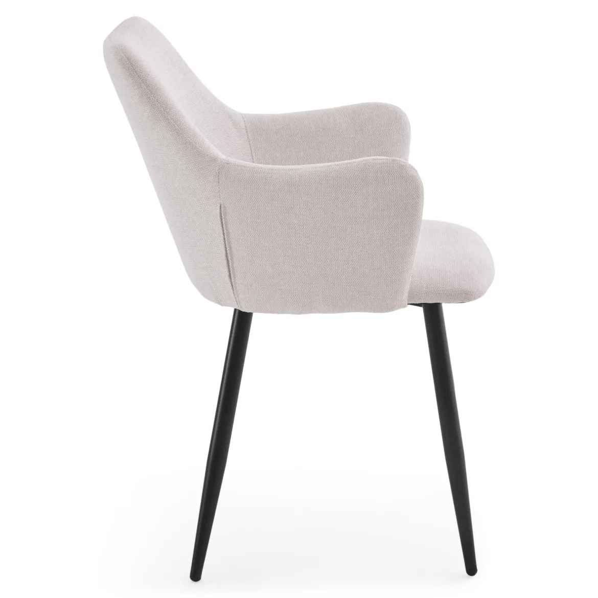 Isabella - spisebordsstol beige tekstil