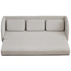 Katarina foldbar sovesofa beige L: 217 x D: 77/145 x H: 75 cm