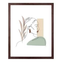 Lea billedramme 40x50 cm røget træ