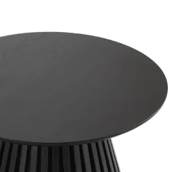 Lewis lamel sofabord sort Ø70 cm