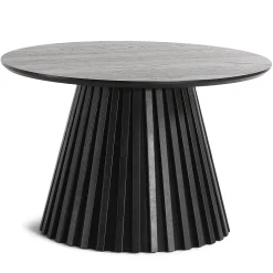 Lewis lamel sofabord sort Ø70 cm