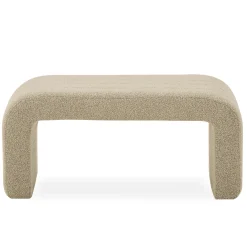 Lianna bænk i beige boucle 95x40x44 cm