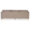 Lulu - Højrevendt og venstrevendt vendbar chaiselong sofa i sand - L: 215 x D: 82 x H: 78 cm
