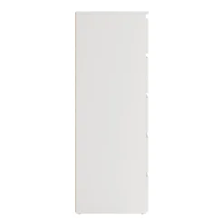 Maise kommode H:114 x B:65 x D:41 cm med 5 skuffer i hvid. Uden emballage / Mindre skader - se produktbeskrivelse (OUB12278)