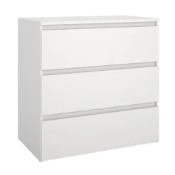 Maise kommode H:70 x B:70 x D:41 cm med 3 skuffer i hvid