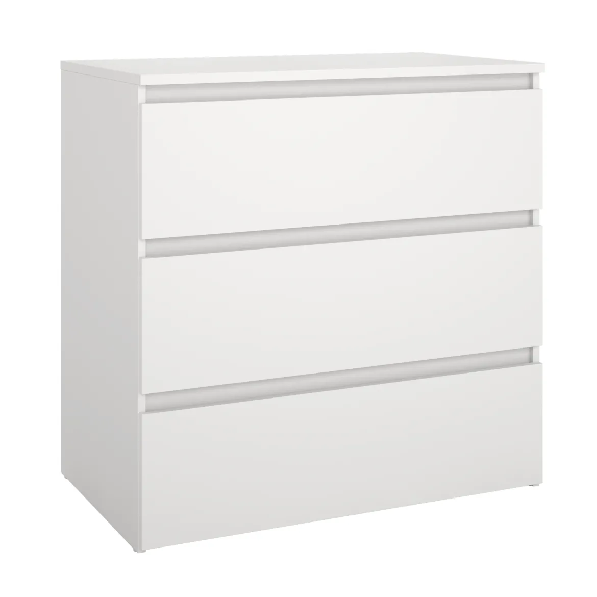 Maise kommode H:70 x B:70 x D:41 cm med 3 skuffer i hvid