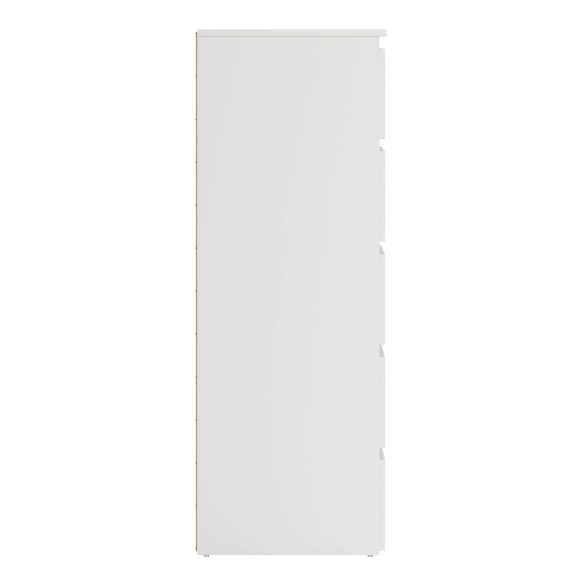 Maise kommode H:114 x B:65 x D:41 cm med 5 skuffer i hvid