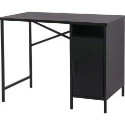 Marton sort skrivebord med skab