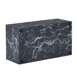 Maxine sofabord sort marmor look 90x50 cm