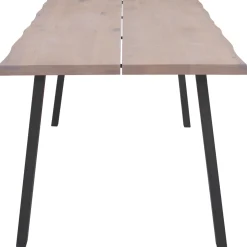 Molly plankebord - 300x95 cm - i hvidolieret eg med A-ben - (Forberedt til tillægsplader)