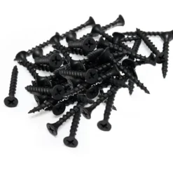 Monteringsskruer/Panelskruer til akustikpanel, sort, 4,2x30 mm, 50 stk.