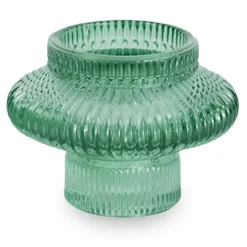 Nala glas lysestage grøn 6 cm