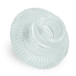 Nala glas lysestage klar 6 cm