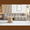 Poppy chaiselong bubble sofa sand - venstrevendt