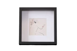 Salma dyb billedramme sort 25x25 cm