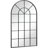 Sandra - New yorker spejl med buning sort 110x65 cm