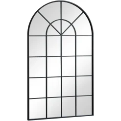 Sandra - New yorker spejl med buning sort 110x65 cm