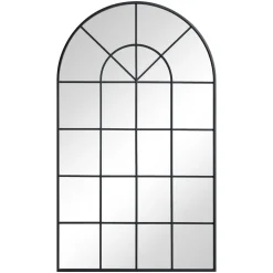 Sandra - New yorker spejl med buning sort 110x65 cm