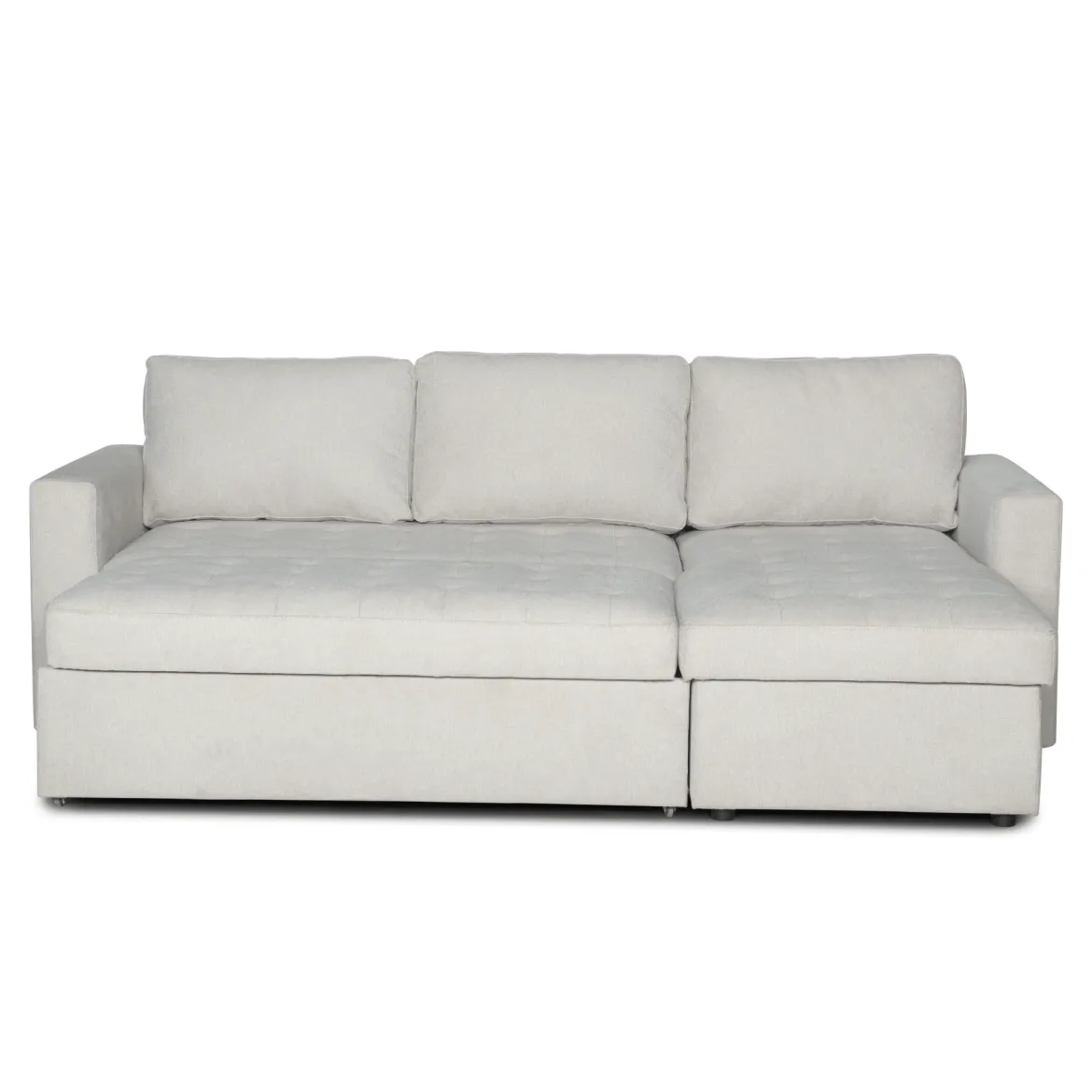 Sinus beige sovesofa med vendbar chaiselong og opbevaring