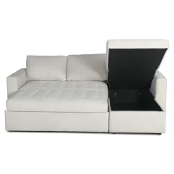 Sinus beige sovesofa med vendbar chaiselong og opbevaring
