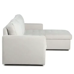 Sinus beige sovesofa med vendbar chaiselong og opbevaring