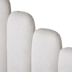 Viola sengegavl 180x143 cm i beige tekstil